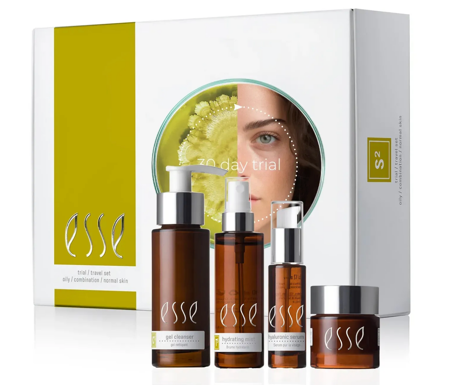 Стартовий набір для нормальної, жирної та комбінованої шкіри Esse