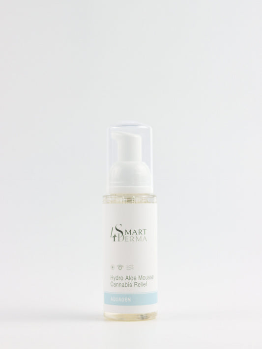 Пінка для сухої та чутливої шкіри з канабісом. /HYDRO ALOE MOUSSE CANNABIS RELIEF